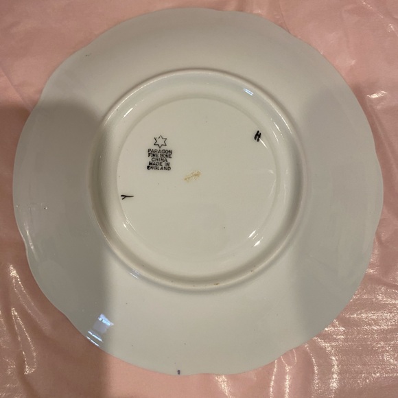 Rare Paragon Star Bone China Teacup and Saucer Fruit Bowl with Coloured Bands - Picture 8 of 9